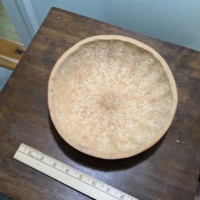 Vintage Peruvian Hand Carved Gourd Bowl