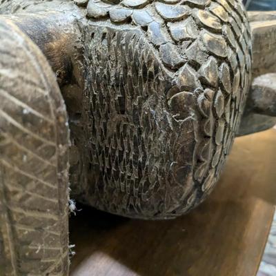 Hand Carved Wooden Dodo Bird with Side Compartment