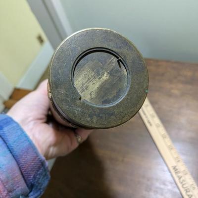 Antique 3 Draw Brass & Fabric Telescope