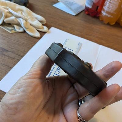 Antique Iron & Brass Padlock with Lock Door