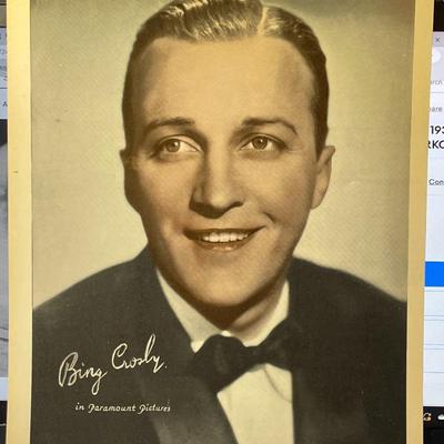 BING CROSBY - 8x10 Stamped Signature Photo Print by Paramount Pictures as Pictured.