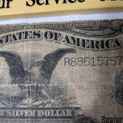 VINTAGE ONE DOLLAR SILVER CERTIFICATE SERIES OF 1899 BLACK EAGLE