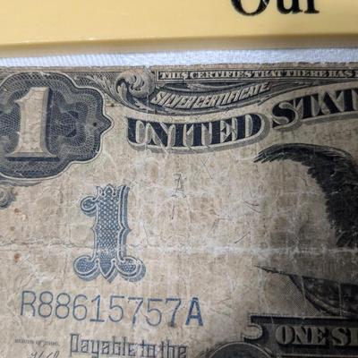 VINTAGE ONE DOLLAR SILVER CERTIFICATE SERIES OF 1899 BLACK EAGLE