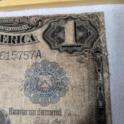 VINTAGE ONE DOLLAR SILVER CERTIFICATE SERIES OF 1899 BLACK EAGLE