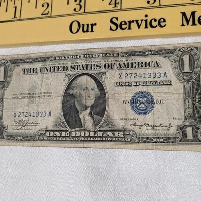 ONE DOLLAR SILVER CERTIFICATE G SERIES OF 1935 A