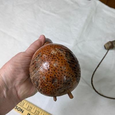 African Gourd and Horn Vessel, Gourd Bird