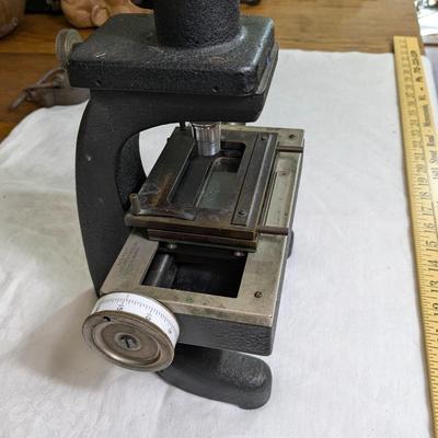 Antique David W Mann Precision Instruments, Baush & Lomb Microscope
