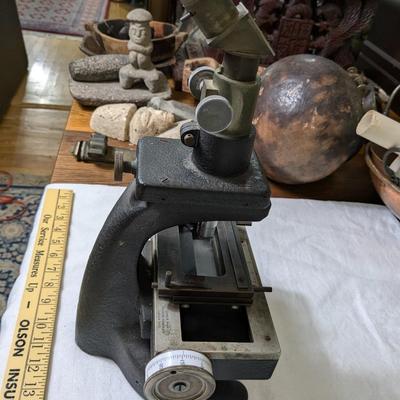 Antique David W Mann Precision Instruments, Baush & Lomb Microscope