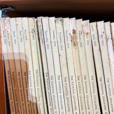 Antique National Geographic Magazine Lot c 1924-30
