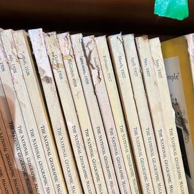 Antique National Geographic Magazine Lot c 1924-30