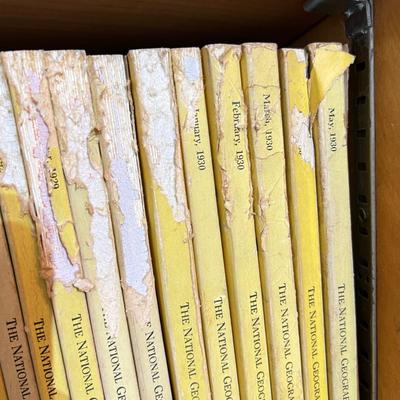 Antique National Geographic Magazine Lot c 1924-30
