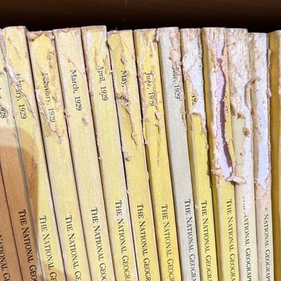 Antique National Geographic Magazine Lot c 1924-30
