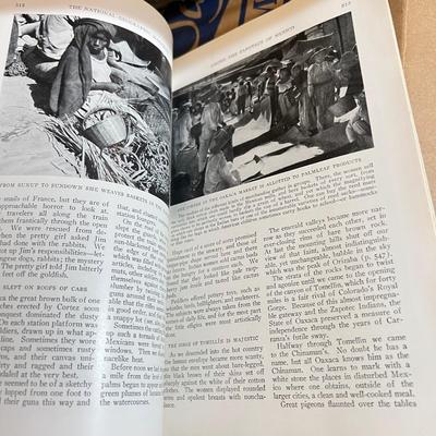 Antique National Geographic Magazine Lot c 1924-30