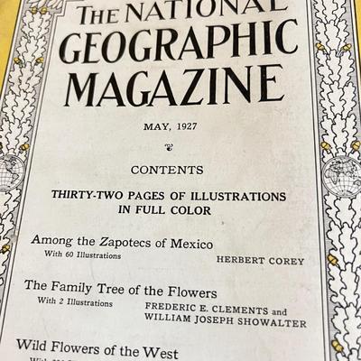 Antique National Geographic Magazine Lot c 1924-30