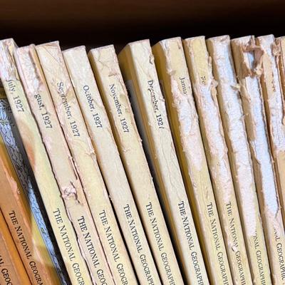 Antique National Geographic Magazine Lot c 1924-30