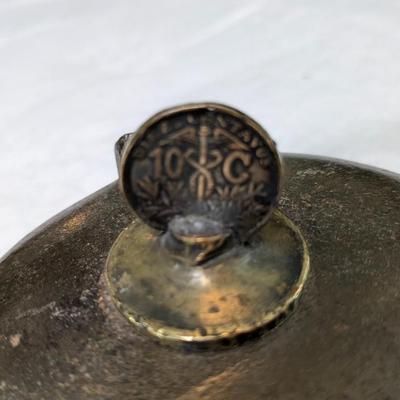 Antique 1947 Forged Iron Miner's Oil Lamp, South America