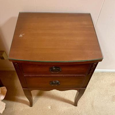 Vintage Wood Nightstand