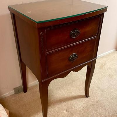 Vintage Wood Nightstand