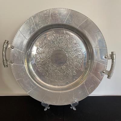 Hand forged aluminum platter