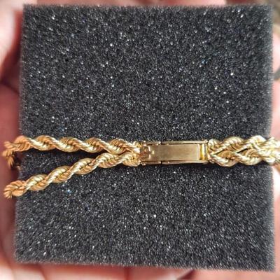 Solid 14k Gold Lucien Piccard Watch Sapphire Cabochon