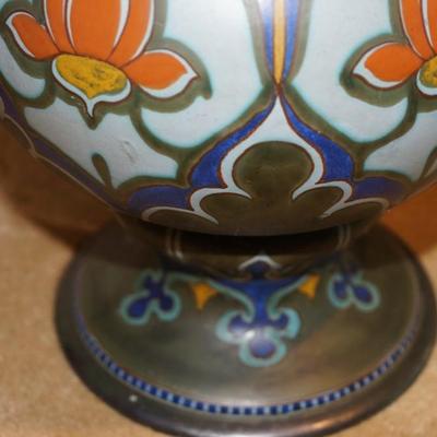 STUNNING 2FT 6" GOUDA POTTERY TAPERED NECK VASE BULBOUS BASE FORM. /HOLLANDIA/ AR