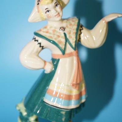 CERAMIC ARTS STUDIO SWEDISH MAN & WOMAN BETTY HARRINGTON MARK IN CIRCLE
