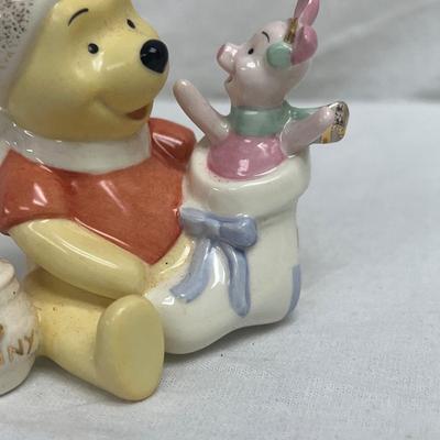 Lenox Disney Winnie The Pooh & Piglet Stocking Surprise 2007 Annual Ornament