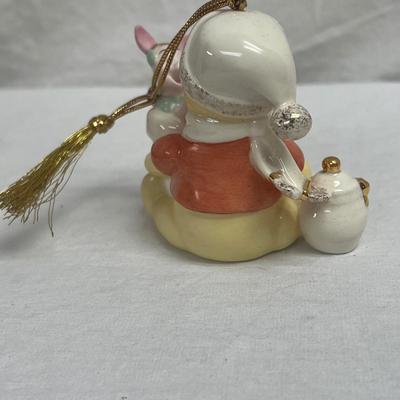 Lenox Disney Winnie The Pooh & Piglet Stocking Surprise 2007 Annual Ornament