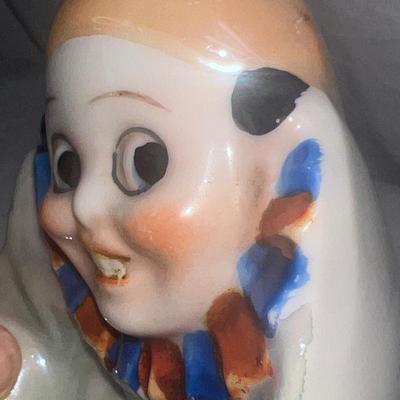Vintage Clown Pierrot Art Deco Lusterware Pin Tray or Ashtray Rare