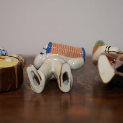 CERAMIC STUDIO SIX PIECE BAND TO INCLUDE FLUTE PLAYER.- GOOD FIND TO HAVE THE ENTIRE BAND