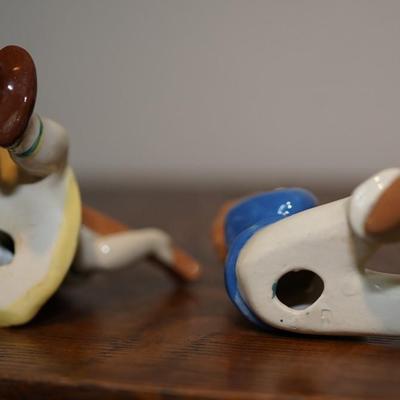 CERAMIC ARTS STUDIO HARMONICA BOY AND BANJO GIRL