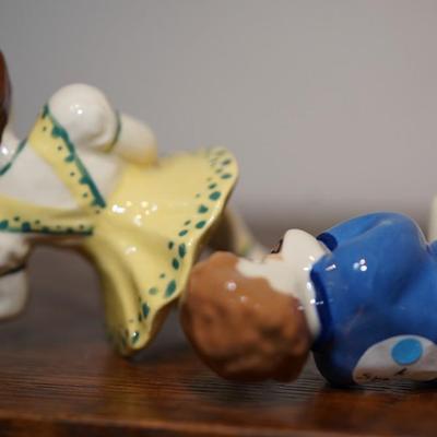 CERAMIC ARTS STUDIO HARMONICA BOY AND BANJO GIRL