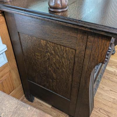 Antique Walnut Buffet with Mirror