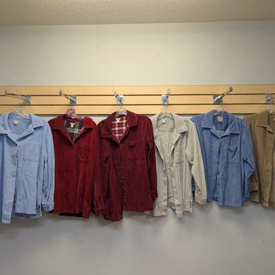 Sale Photo Thumbnail #2096: L.l. Bean Women's Comfort Corduroy Big Shirt