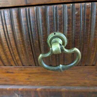 Stunning Antique Tiger Wood Sideboard