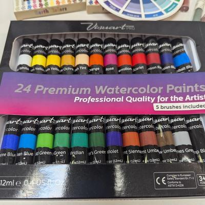 Art Supplies Maestro Series XV Paint Brushes Watercolor Paints Memory Pencils