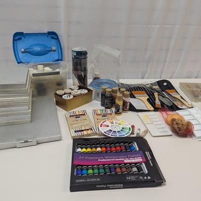 Art Supplies Maestro Series XV Paint Brushes Watercolor Paints Memory Pencils