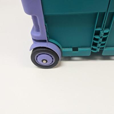 Folding Plastic Rolling Cart
