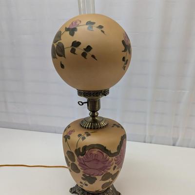 Vintage Electric 3 Way Rose Parlor Lamp Choice 1