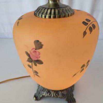 Vintage Electric 3 Way Rose Parlor Lamp Choice 1