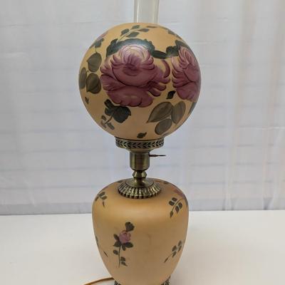 Vintage Electric 3 Way Rose Parlor Lamp Choice 1