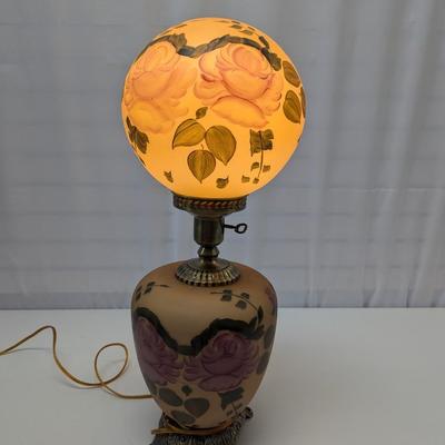 Vintage Electric 3 Way Rose Parlor Lamp Choice 2