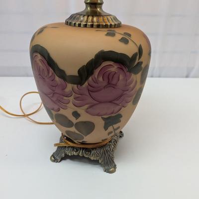 Vintage Electric 3 Way Rose Parlor Lamp Choice 2