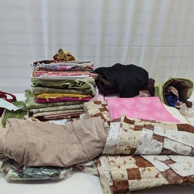 Assortment Of Fabric Material Pieces