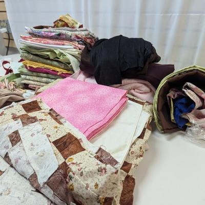 Assortment Of Fabric Material Pieces