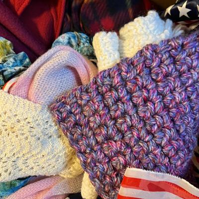 2 Boxes Full Women’s Accessories - Gloves, Scarves, Silk, Knit, Vntg., Contemp.