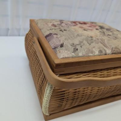 Wicker Sewing Basket