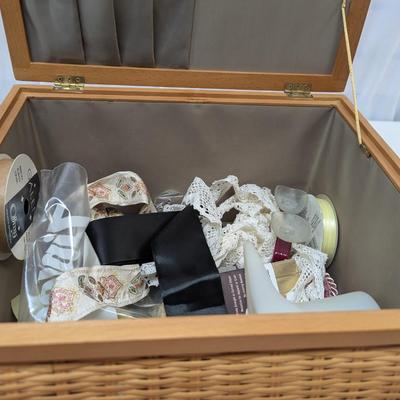 Wicker Sewing Basket