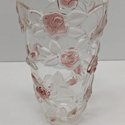 Sale Photo Thumbnail #80: Mikasa Rose Crystal Vase 9.5"