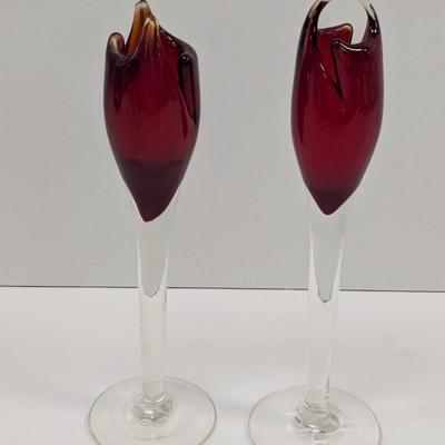 Hand Blown Glass Vases